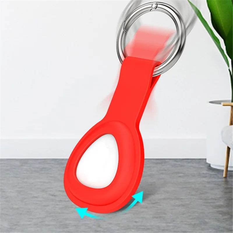 Funda protectora de silicona para rastreador Bluetooth HUAWEI Tag con anillo metálico antiarañazos - Negro