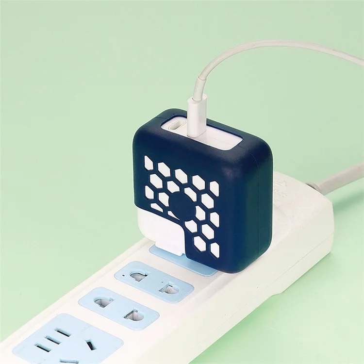 Мягкий Силиконовый Корпус Для Apple 35W PD Двухворновое Зарядное Устройство Защитное Зарядное Устройство Защитное Покрытие Адаптер Адаптер Ударная Оболочка - Красный