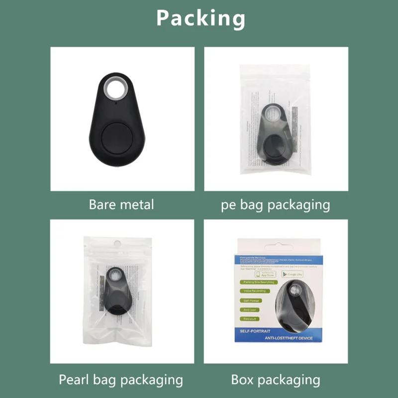 Smart Bluetooth-compatible Item Locator Finder Pet Key Wallet Dog Tracker Anti-Lost Tag Alarm Reminder - Green