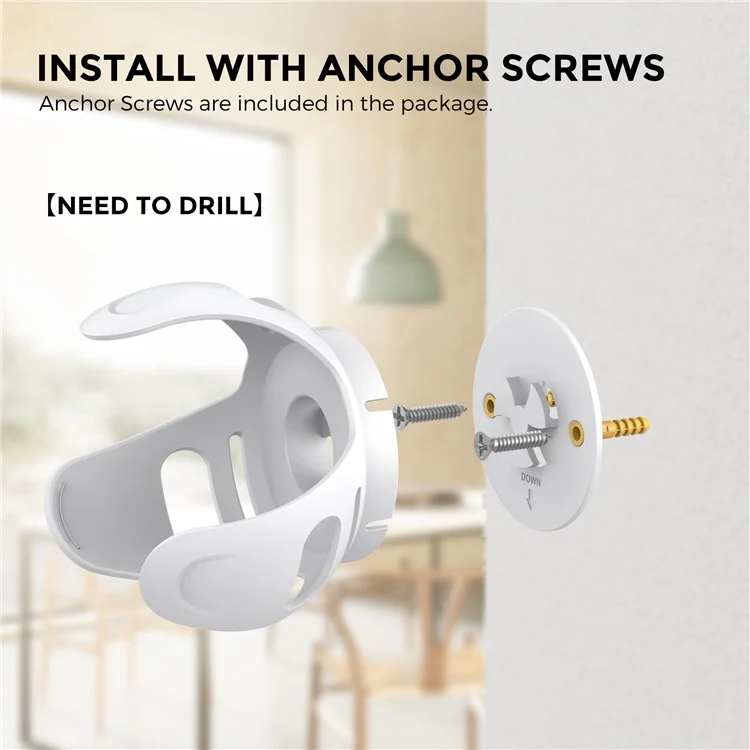 Ahastyle PT183 Para Amazon Alexa Echo Dot 4 Soporte de Soporte de Montaje de Pared Soporte Soporte de Altavoces Inteligentes Accesorio - Blanco