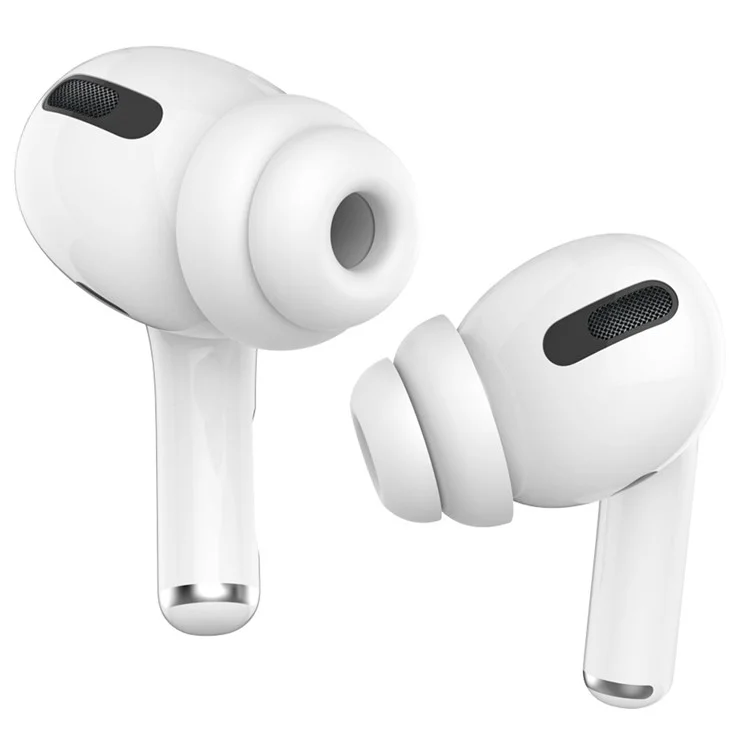 AHASTYLE PT99-2 2 Pairs Earphone Cap for AirPods Pro / AirPods Pro 2 Soft Silicone Ear Tips Replacement, Size: M