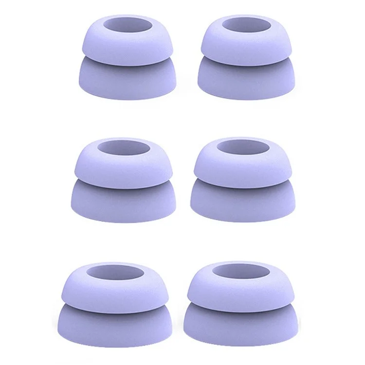 AHASTYLE PT168 3 paires de capuchons d'oreillette pour Samsung Galaxy Buds Pro, couvercle en silicone pour embouts d'oreille de remplacement, taille : S+M+L - Violet