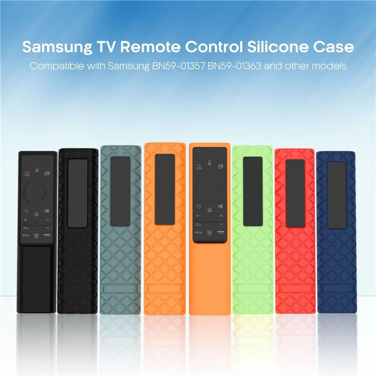 Silikonhülle für Samsung Smart TV BN59 Serien Fernbedienung Rhombus Design Schutzhülle - Orange