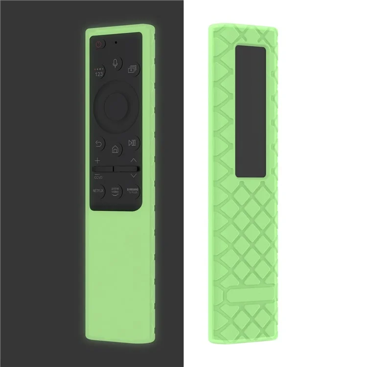 Silicone Case for Samsung Smart TV BN59 Series Remote Control Rhombus Design Protective Cover - Luminous