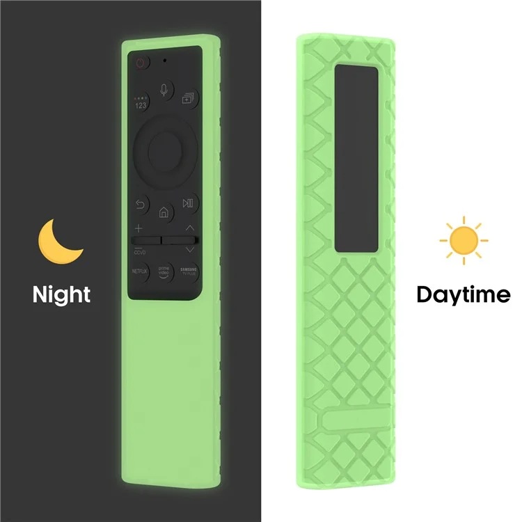 Silicone Case for Samsung Smart TV BN59 Series Remote Control Rhombus Design Protective Cover - Luminous