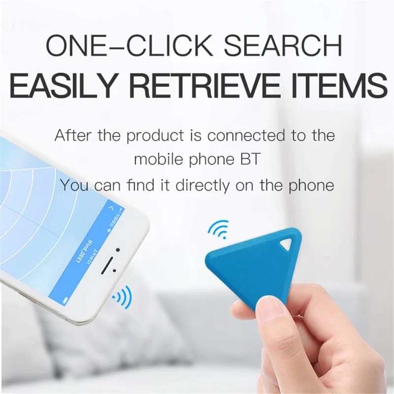 Y03 Smart Tracker Item Finder Locator Wireless Two-way Alarm Sensor Device Remote Finder for Kids Locating Phone Wallet Luggage - White