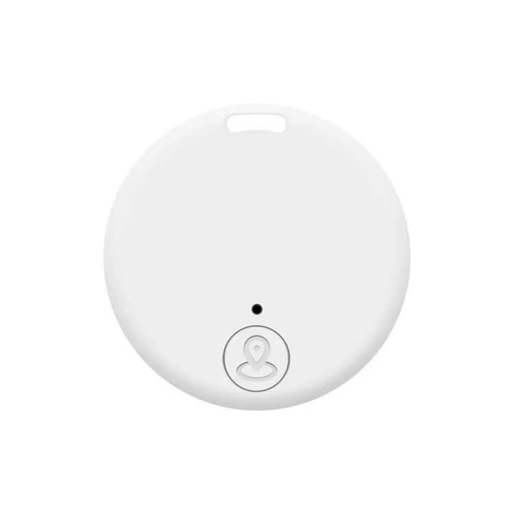 Y02 Round Shape Bluetooth-compatible 5.0 Tracker Item Locator with Key Chain Hole for Keys Pet Wallets Phones Tablets - White