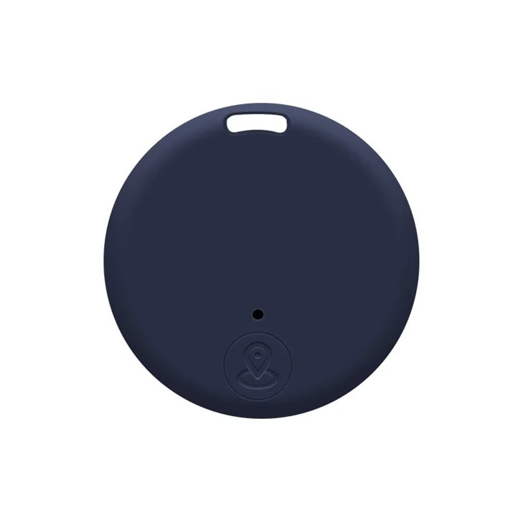Y02 Round Shape Bluetooth-compatible 5.0 Tracker Item Locator with Key Chain Hole for Keys Pet Wallets Phones Tablets - Dark Blue