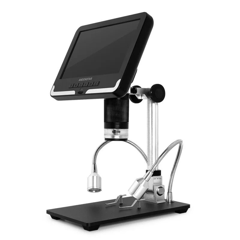 ANDONSTAR AD206 7-inch Digital Microscope 200X Magnification Soldering Tool for SMT PCB Watch Phone Repair with UV Filter - White / EU Plug