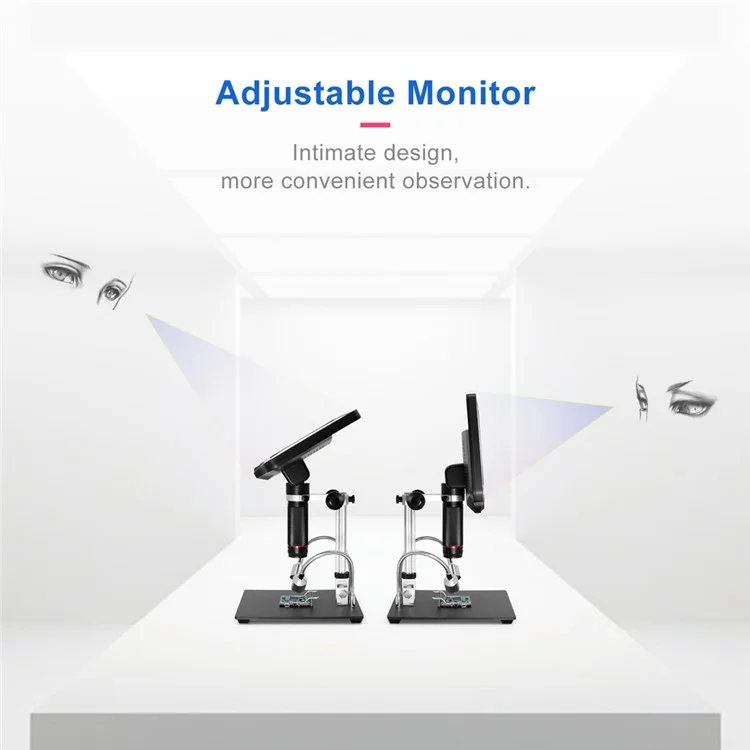 ANDONSTAR AD409 10.1 inch 300X 1080P Digital Microscope for Mobile Phone Repair Soldering Tool Support WiFi / PC / HD - UK Plug