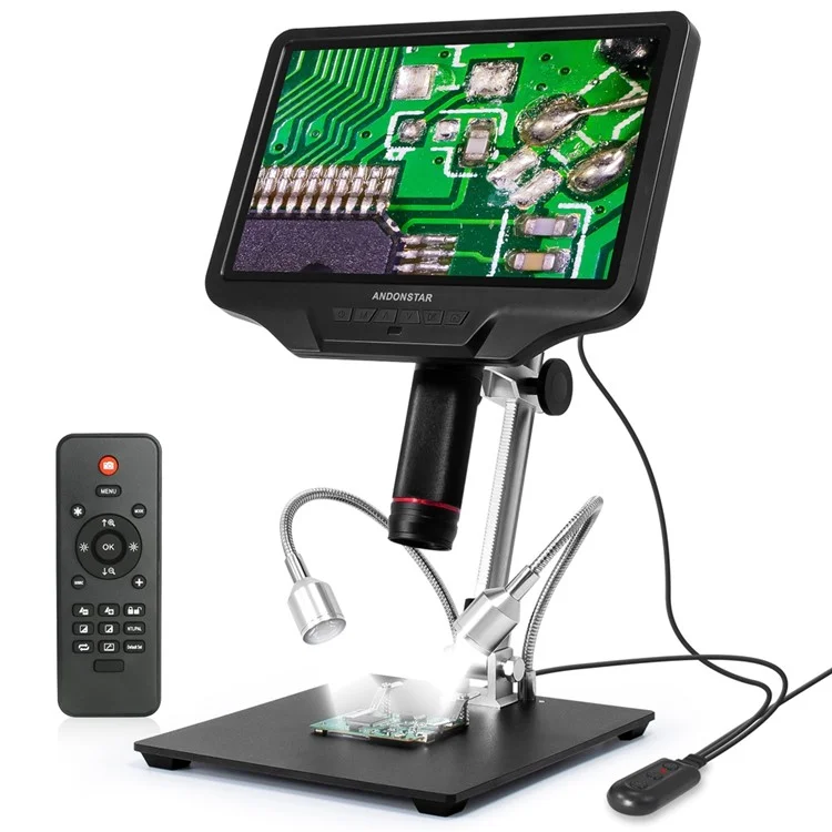ANDONSTAR AD409 10.1 inch 300X 1080P Digital Microscope for Mobile Phone Repair Soldering Tool Support WiFi / PC / HD - US Plug