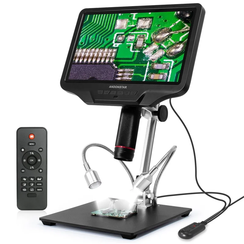 ANDONSTAR AD409 10.1 inch 300X 1080P Digital Microscope for Mobile Phone Repair Soldering Tool Support WiFi / PC / HD - EU Plug