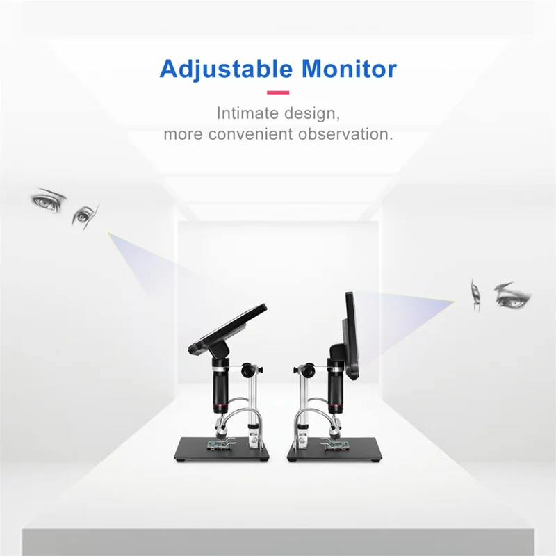 ANDONSTAR AD409 10.1 inch 300X 1080P Digital Microscope for Mobile Phone Repair Soldering Tool Support WiFi / PC / HD - EU Plug