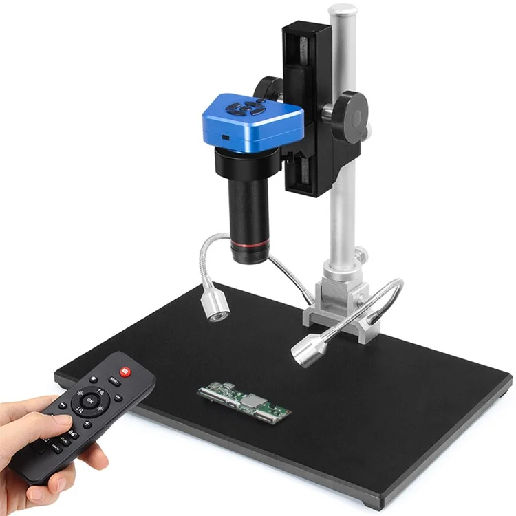 ANDONSTAR AD1605 4K Ultra HD Electric Microscope Industrial Camera Electronic Magnifier with LED Lights for Mobile Phone / Watch / Jewelry / Jade - UK Plug