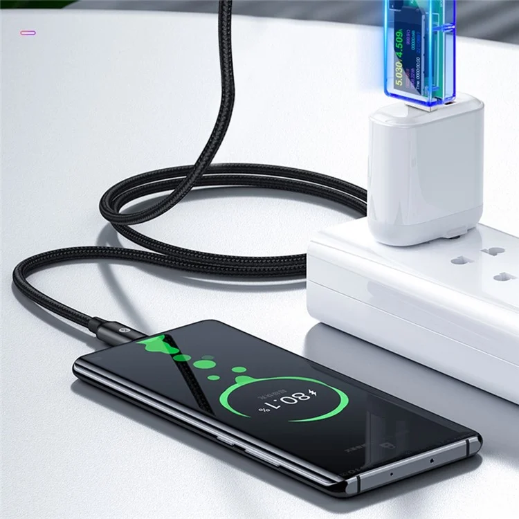 JUWEI U96P Multímetro Digital Evaluador USB IPS IPS Digital Voltaje Corriente Watt Medidor Herramienta de Detección Automática - Transparente