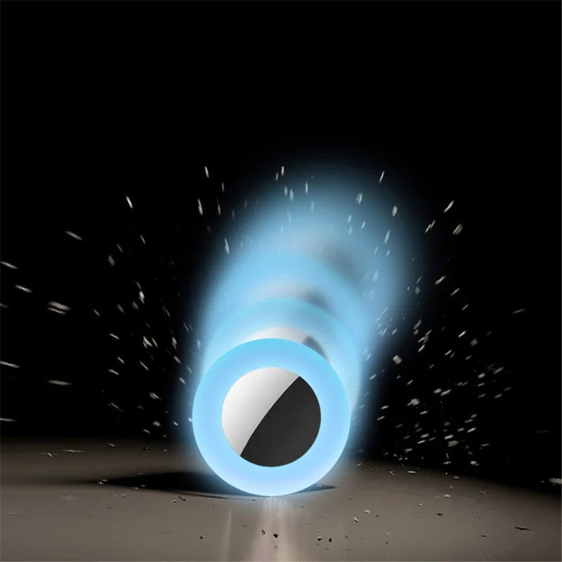 For Apple AirTag Protective Case Dog Cat Tracker Silicone Cover Soft Protection Shell, Size S / 16mm - Red