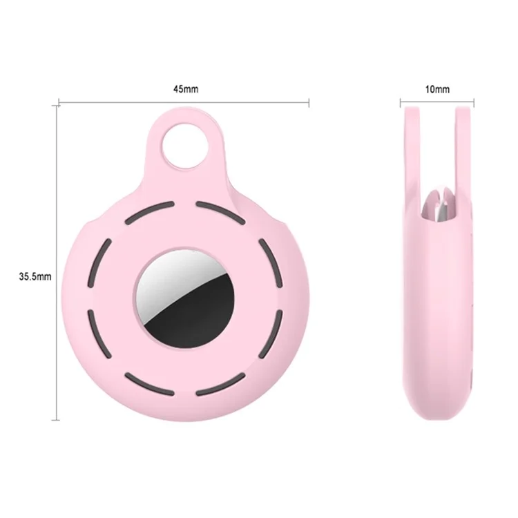 4Pcs / Set For Apple AirTag Bluetooth-compatible Tracker Portable Protective Case Soft Silicone Shell - Pink / Midnight Blue / Luminous White / Luminous Orange