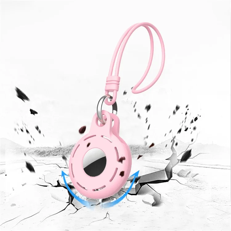 4Pcs / Set For Apple AirTag Bluetooth-compatible Tracker Portable Protective Case Soft Silicone Shell - Pink / Midnight Blue / Luminous White / Luminous Orange