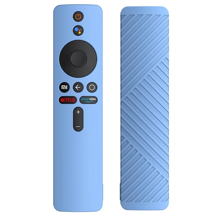 For Xiaomi Mi Box S TV Remote Controller Anti-scratch Protective Case Soft Silicone Sleeve - Sky Blue