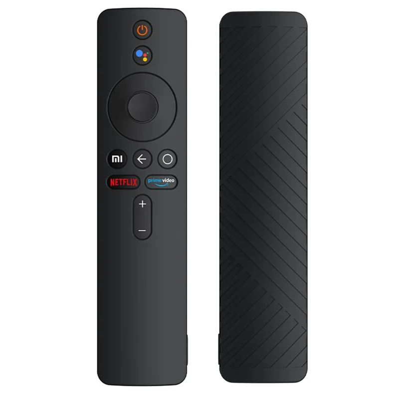 Beskyttende stødfaste skåle af blødt silikone til fjernbetjening til Xiaomi Mi Box S - Sort