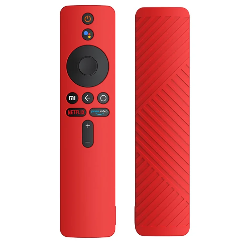 For Xiaomi Mi Box S TV Remote Controller Anti-scratch Protective Case Soft Silicone Sleeve - Red