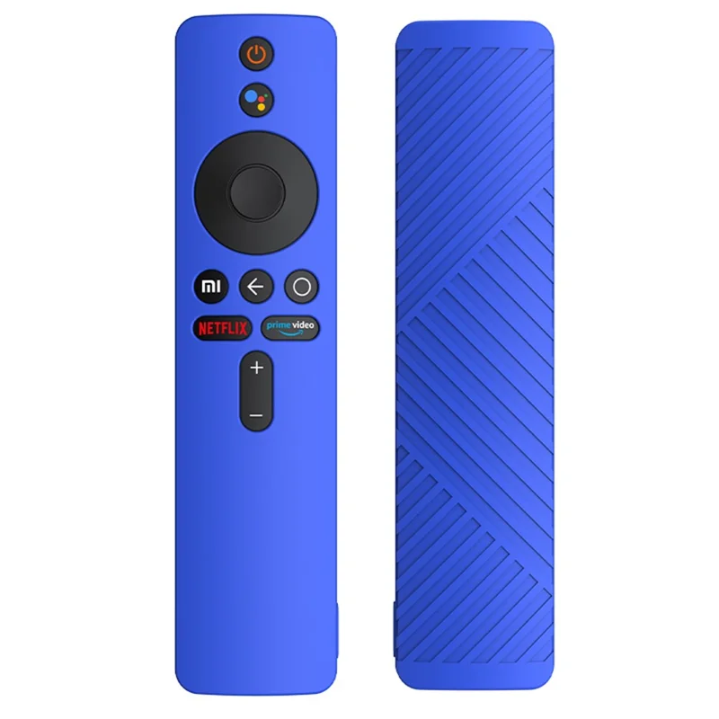 Para Xiaomi Mi Box S TV Controlador Remoto Anti-arranhão Caso Proteção Manga de Silicone Soft - Azul Escuro