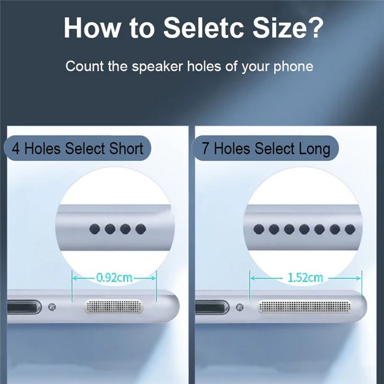 8pcs / Configure la Malla Del Altavoz Del Teléfono Para la Serie Del Iphone 11-14, la Cubierta Del Adhesivo Anti-adhesivo de la Malla Del Altavoz de Las Pegatinas a Prueba de Polvo - Plata