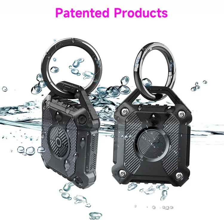 For Apple AirTag Tracker IP67 Waterproof TPU Case Shockproof Locator Protective Cover - Purple