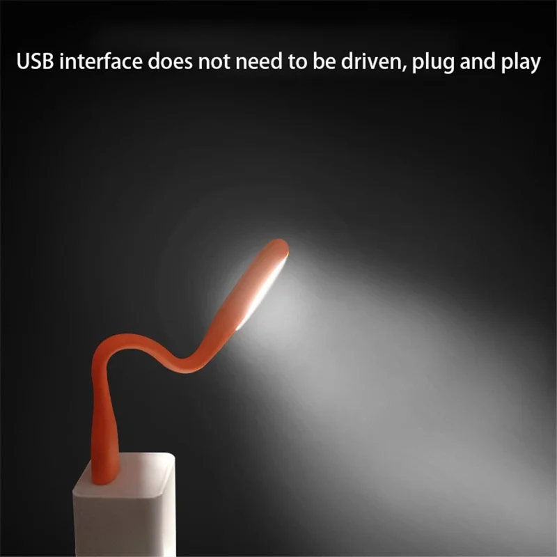 مصباح USB ليد محمول لحماية العين، مصباح ليلي مرن الزاوية للبنك الخارجي / الحاسوب / اللابتوب - أخضر