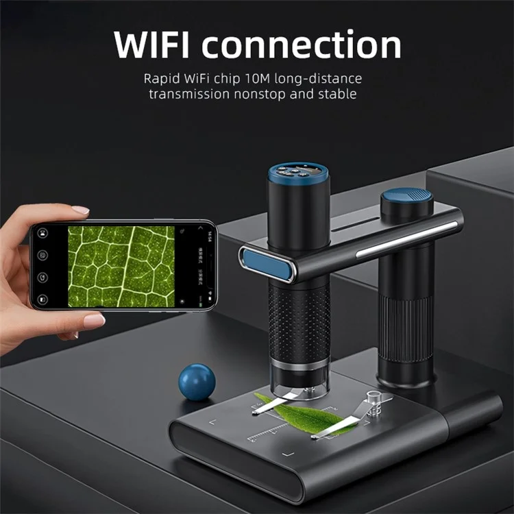 Inskam 320 Microscopio Wifi Inalámbrico Portátil 100x Zoom Lupa de Microscopio Digital Para Android Ios Iphone Ipad - Blanco