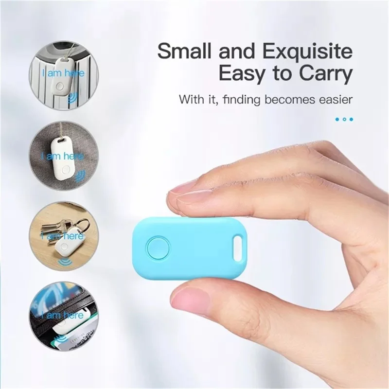 TY-06 Tuya Bluetooth-compatible Anti-Loss Device Wireless Smart Key Finder Portable Keychain Tracker Lightweight Item Locator - Sky Blue