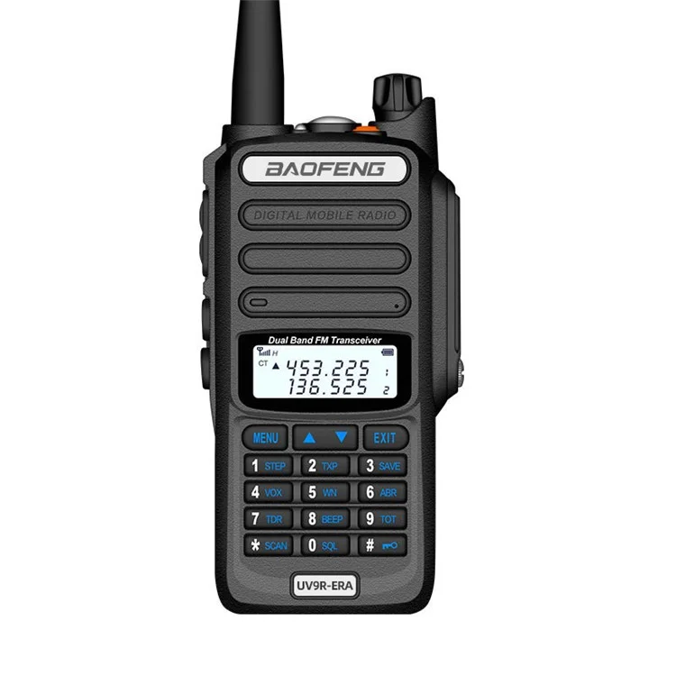 BAOFENG UV9R-ERA Transceptor bidireccional resistente al agua de 18 W, radio portátil FM65-108MHz - Azul / Enchufe de EE. UU.