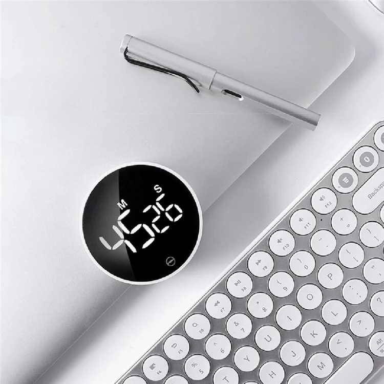 XIAOMIYOUPIN NK5260 Round LED Display Magnetic Countdown Timer Brightness Adjustable Magnetic Rotating Timer