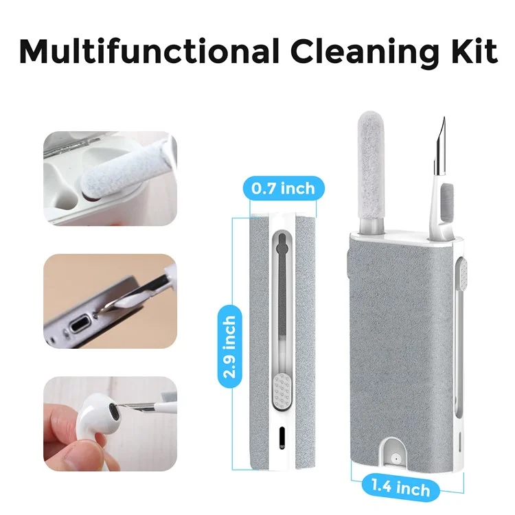 AHASTYLE WG92 Multi-Function Bluetooth-compatible Earphone Keyboard Cleaning Box Portable Camera Phone Tablet Cleaning Tool