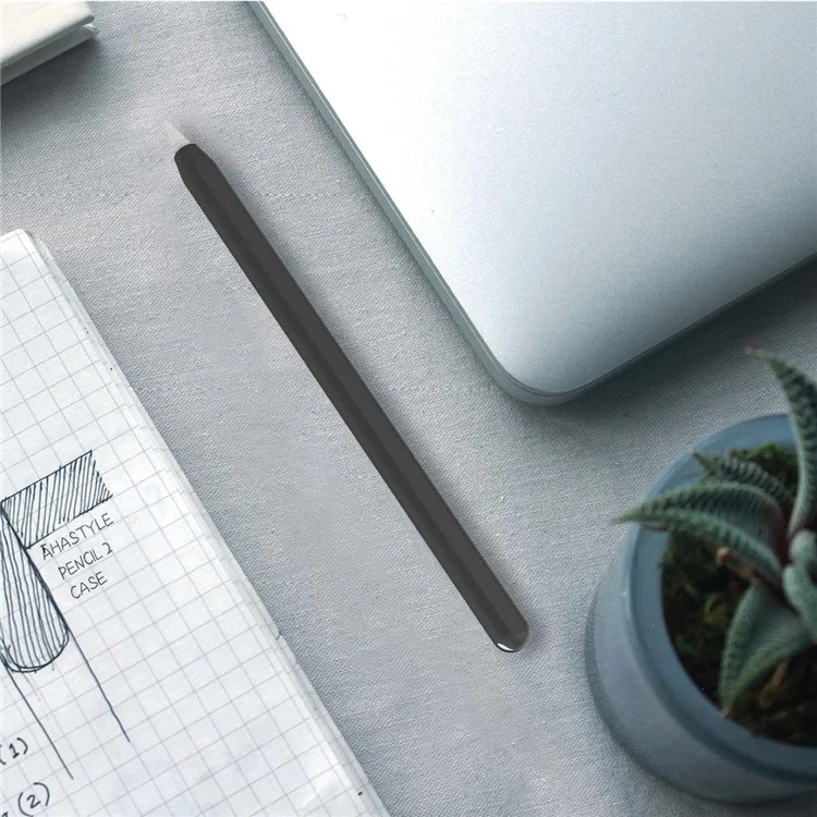 AHASTYLE PT65 Silicone Case for Apple Pencil (2nd Generation), Stylus Pen Protective Sleeve Cover - Black