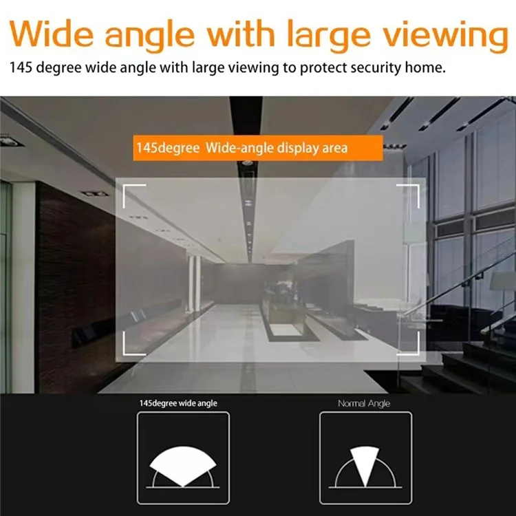 X1 4.3 inch Hidden Electronic Peephole Wide Angle Home Security Smart Door Peephole Viewer