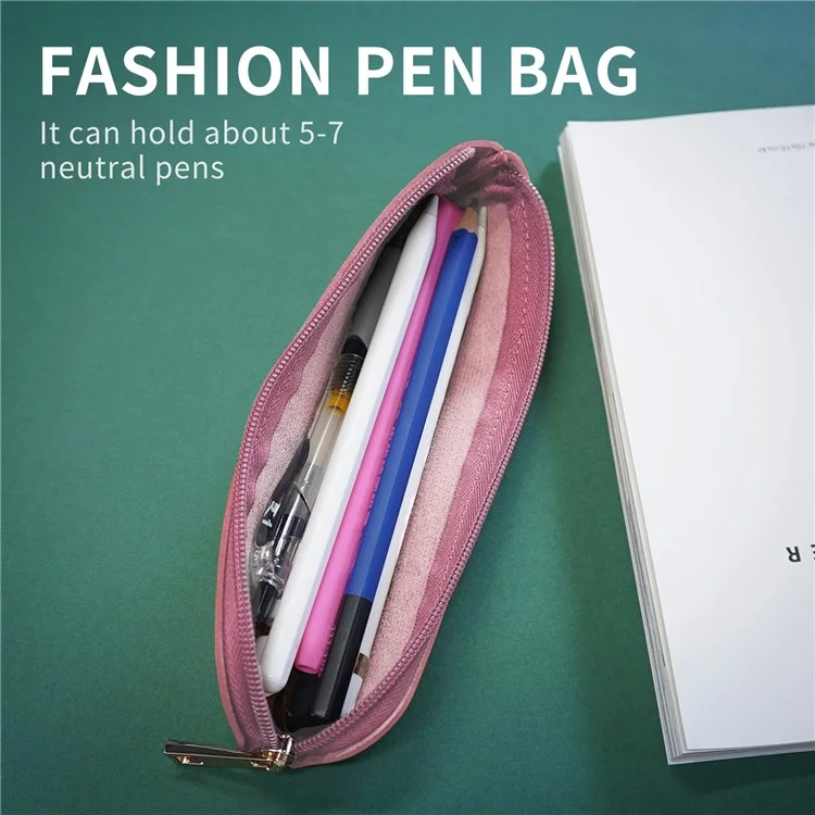AHASTYLE WG11 Pour Apple Pencil 2e / 1re génération Étui de rangement pour stylet PU Cuir Sac à crayon - Rose
