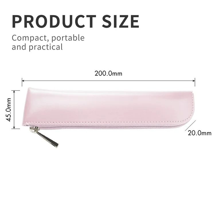 AHASTYLE WG11 Pour Apple Pencil 2e / 1re génération Étui de rangement pour stylet PU Cuir Sac à crayon - Rose