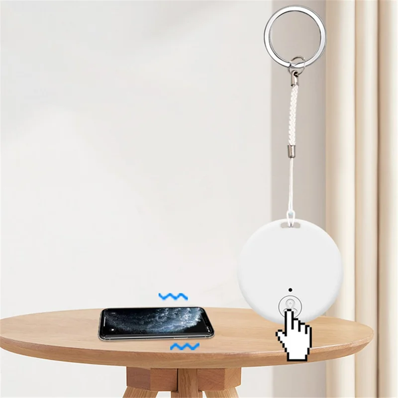 Y04 Mini Size Bluetooth-compatible 5.0 Item Finder Smart Tracker Item Locator Wireless Anti-Lost Tag Two-way Positioning Alarm - Orange