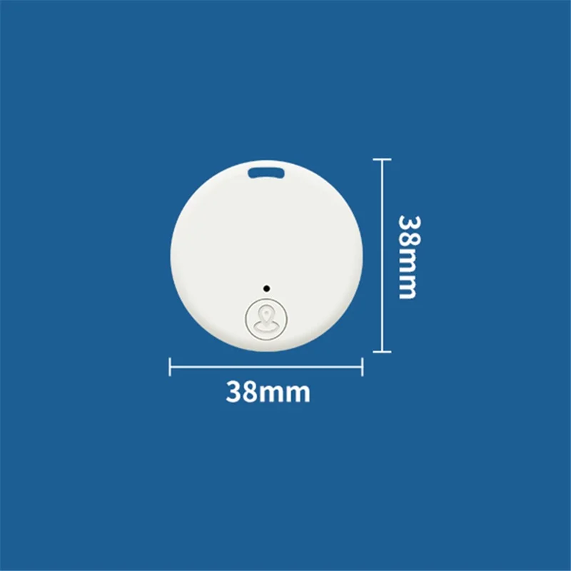 Y04 Mini Size Bluetooth-compatible 5.0 Item Finder Smart Tracker Item Locator Wireless Anti-Lost Tag Two-way Positioning Alarm - Light Pink