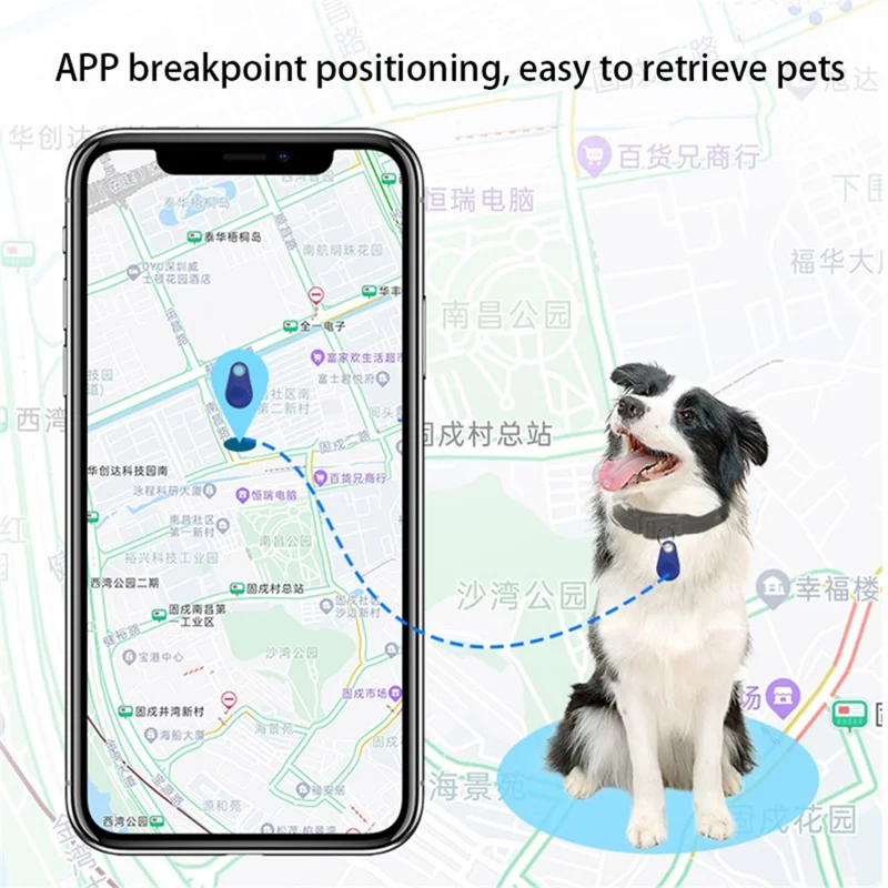 Умная бирка-трекер FD-01 с Bluetooth, брелок, напоминание о потере с сигналом, управление затвором селфи для детей, домашних животных, кошельков — белый