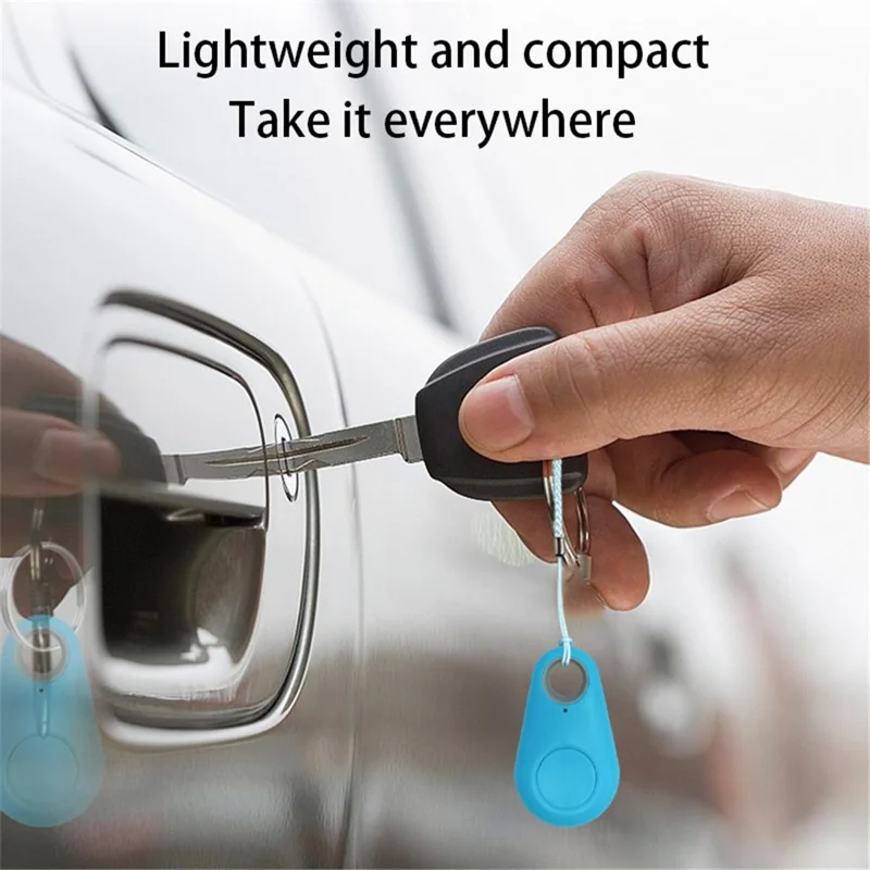 Умная бирка-трекер FD-01 с Bluetooth, брелок, напоминание о потере с сигналом, управление затвором селфи для детей, домашних животных, кошельков — белый