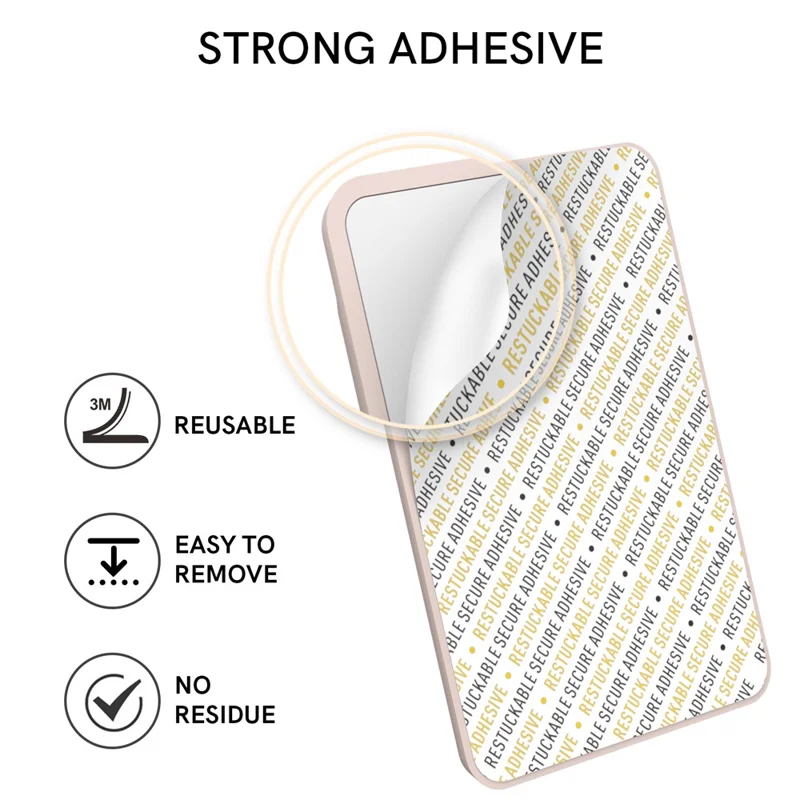 AHASTYLE PT133-A-S Phone Back Card Holder Adhesive Stick-On Card Slot Pocket - Pink