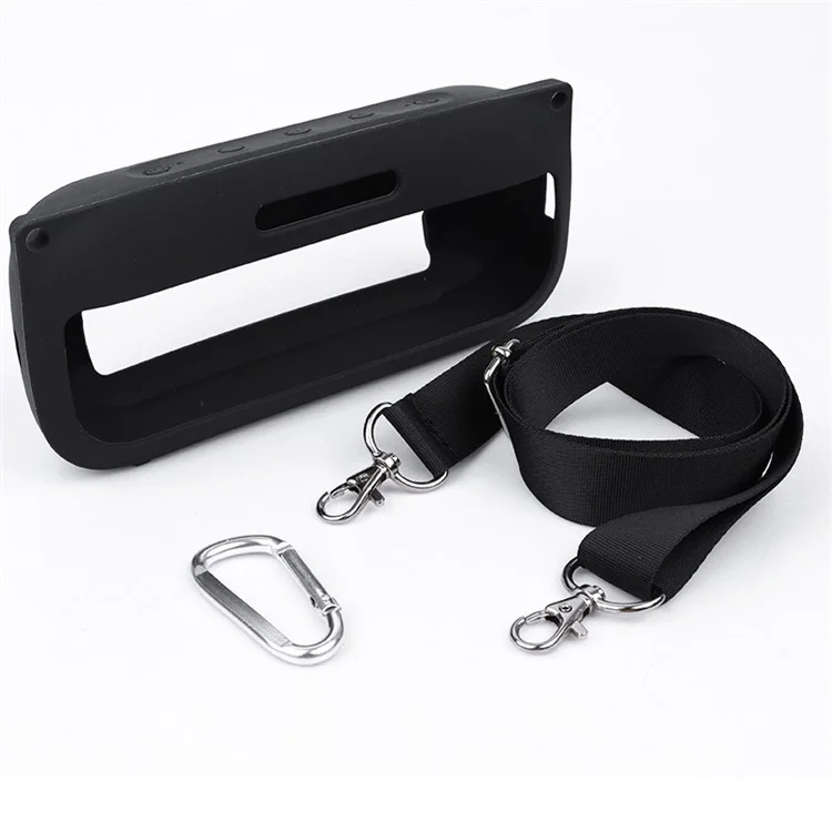 Silicone Protector Case for Bose SoundLink Flex Bluetooth-compatible Wireless Speaker Portable Protective Cover - Black