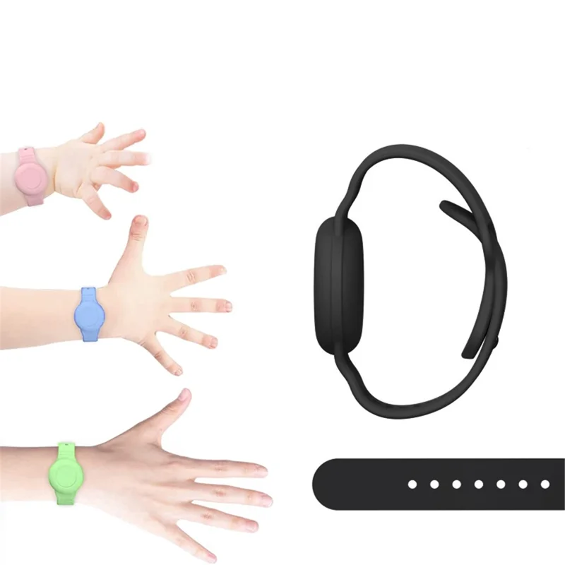 Silicone Wristband for Apple AirTag Finder Location Tracker Holder Protective Case Waterproof Bracelet - Baby Blue