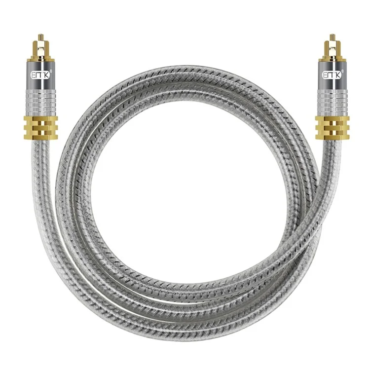 EMK YL-A 1,5m OD8,0mm Digitales optisches Audiorekabel mit vergoldeten Anschlüssen S / PDIF Toslink-Kabel