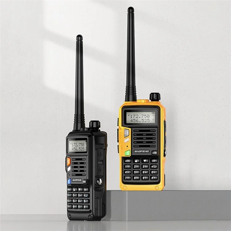 BAOFENG UV-S9 Plus Tragbares Walkie-Talkie UV Dual Band Handfunkgerät Interphone, USB-Ladegerät, EU-Stecker - Gelb