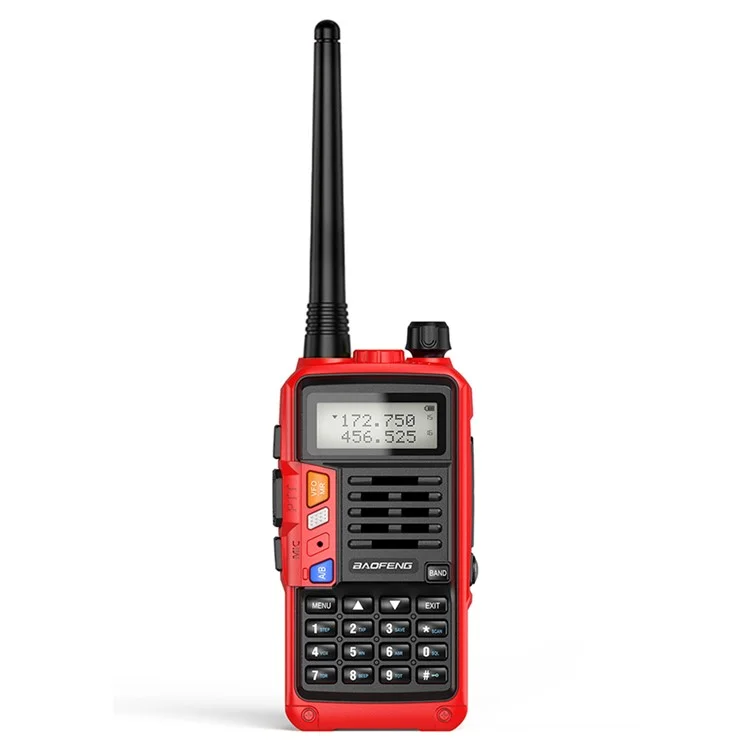 BAOFENG UV-S9 Plus Portable Walkie-Talkie UV Dual Band Handheld Radio Interphone, USB Charging, EU Plug - Red