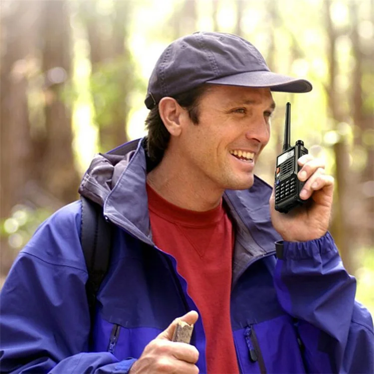BAOFENG UV-S9 Plus Portable Walkie-Talkie UV Dual Band Handheld Radio Interphone, USB Charging, EU Plug - Red
