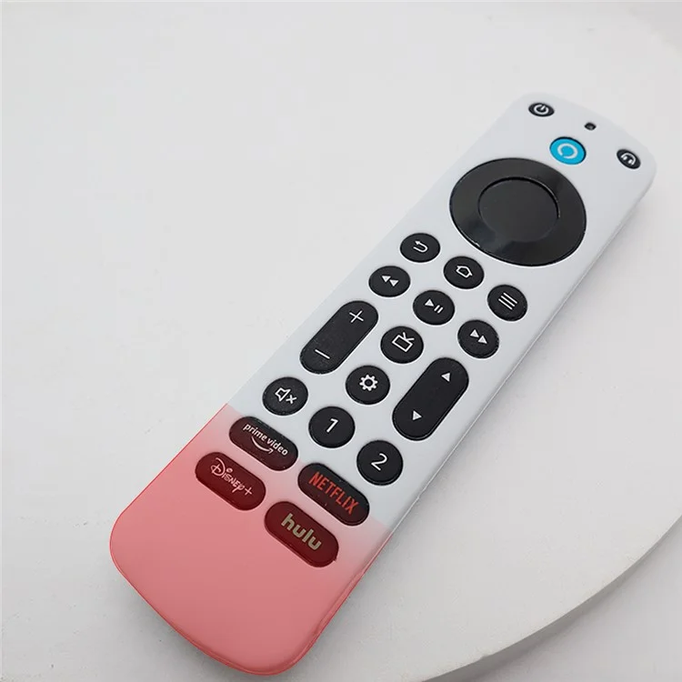 Für Amazon Alexa Voice Remote Pro Anti-Kratzer-Schutzhülle TV-Fernbedienung Silikonhülle - Weiß